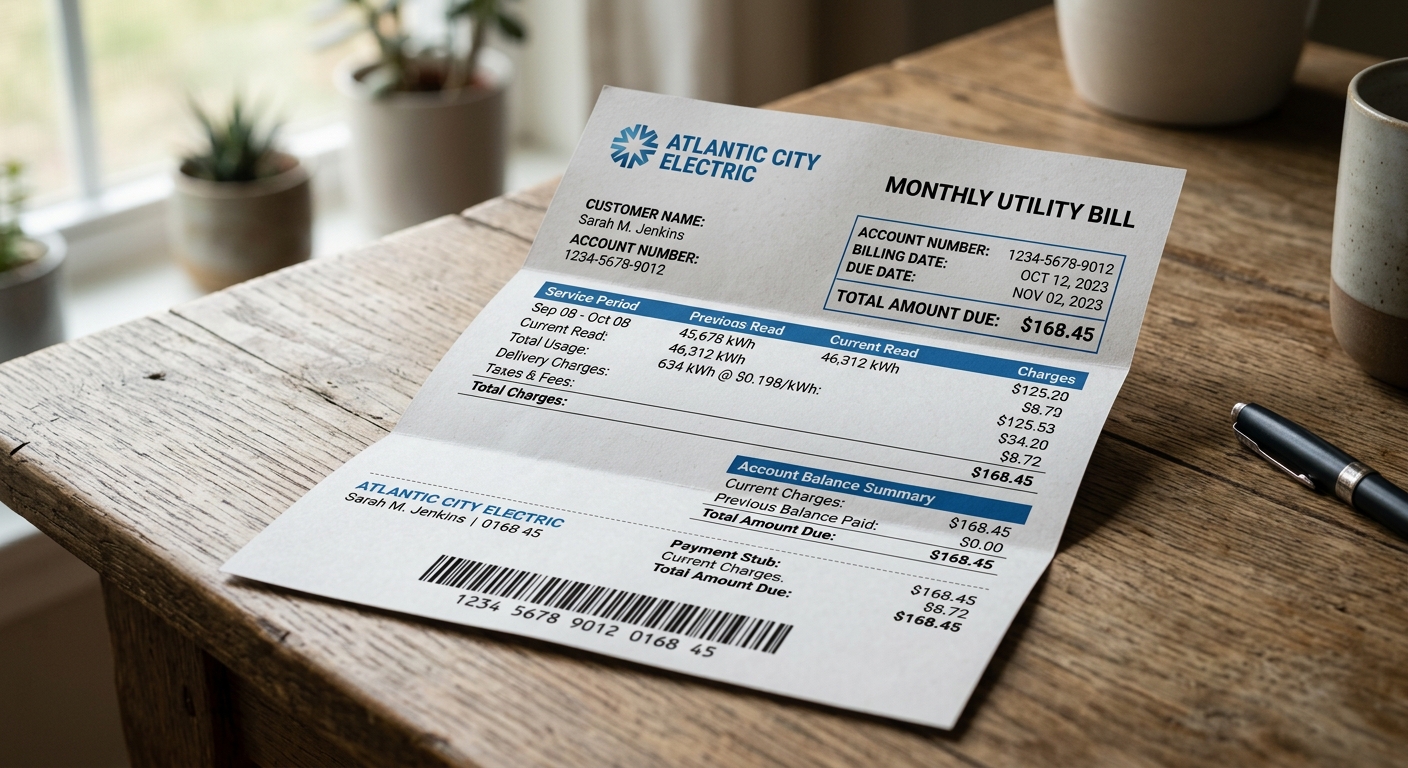 Electric bill charges